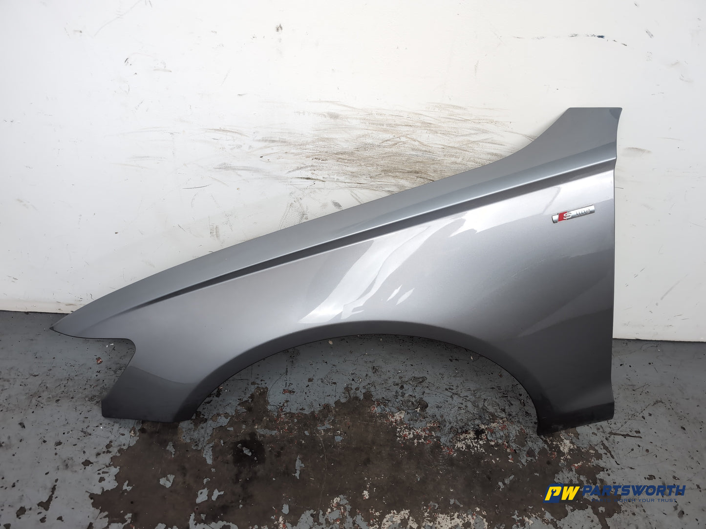 Audi A6 S Line Black Ed Tdi Saloon Wing Front Lh Passenger Side Grey Lx7p