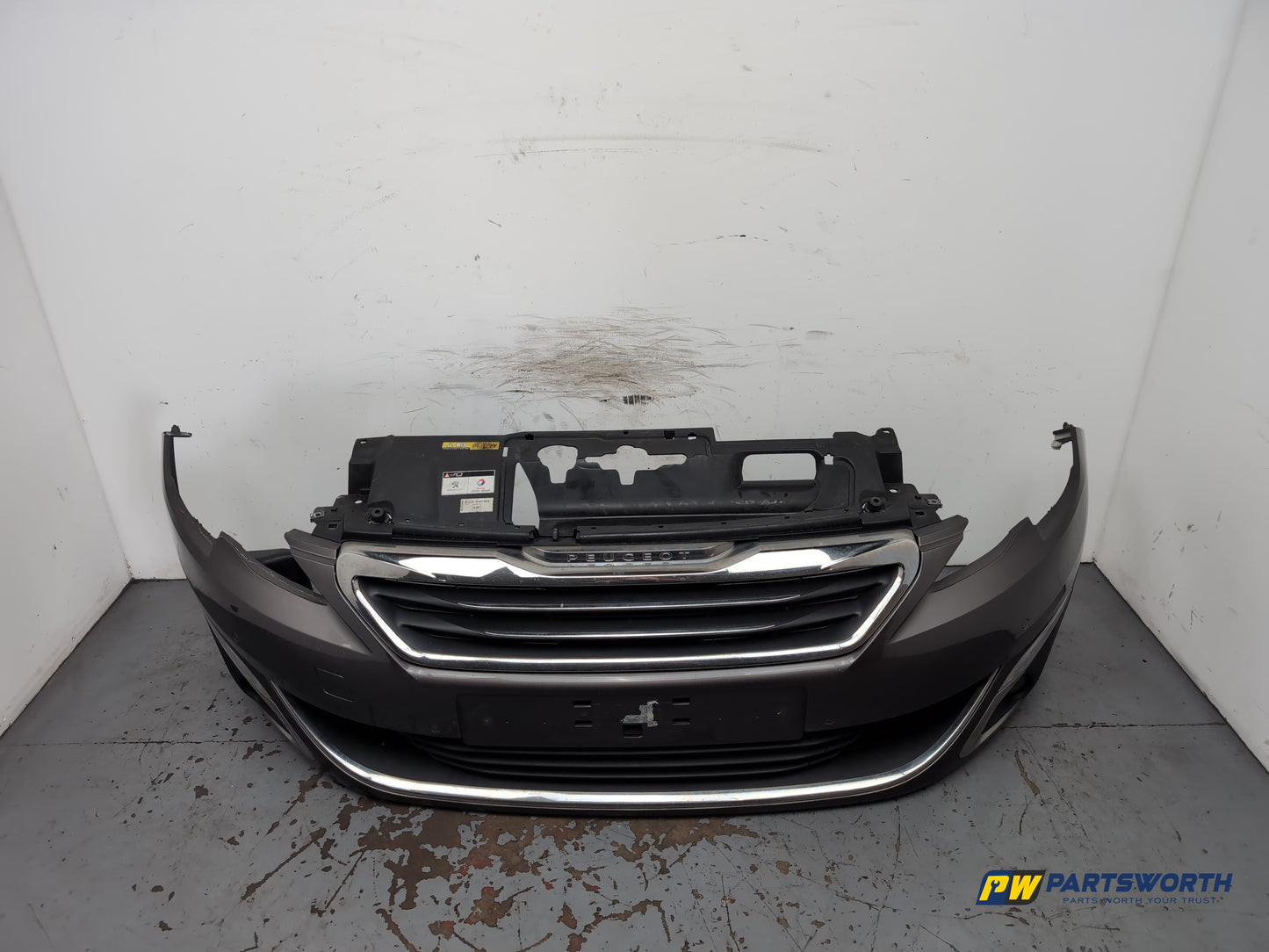 Peugeot 308 Allure Blue Hdi Front Bumper Telluric Brown Kksd 2013-2017