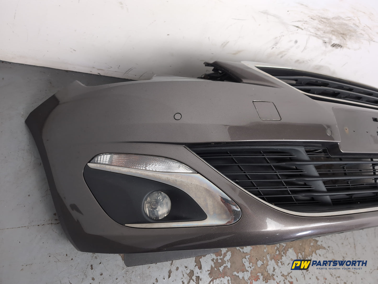 Peugeot 308 Allure Blue Hdi Front Bumper Telluric Brown Kksd 2013-2017 - photo 7