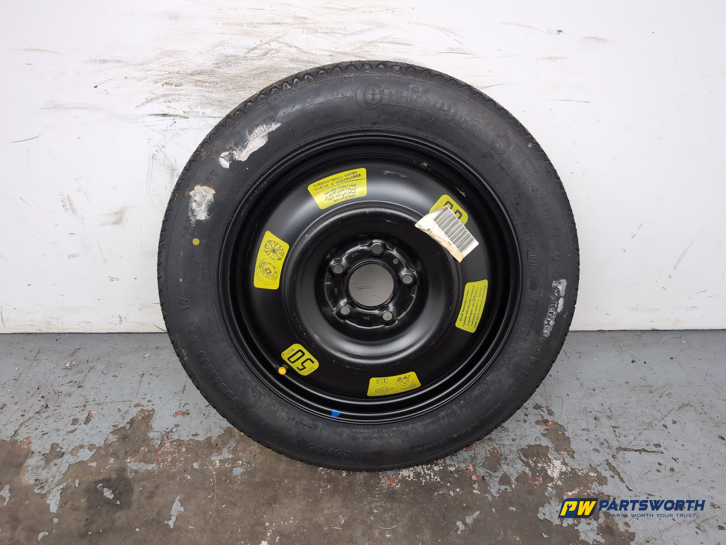 Peugeot 308 Allure Blue Hdi Space Saver Spare Wheel And Tool Kit 125/85 R16