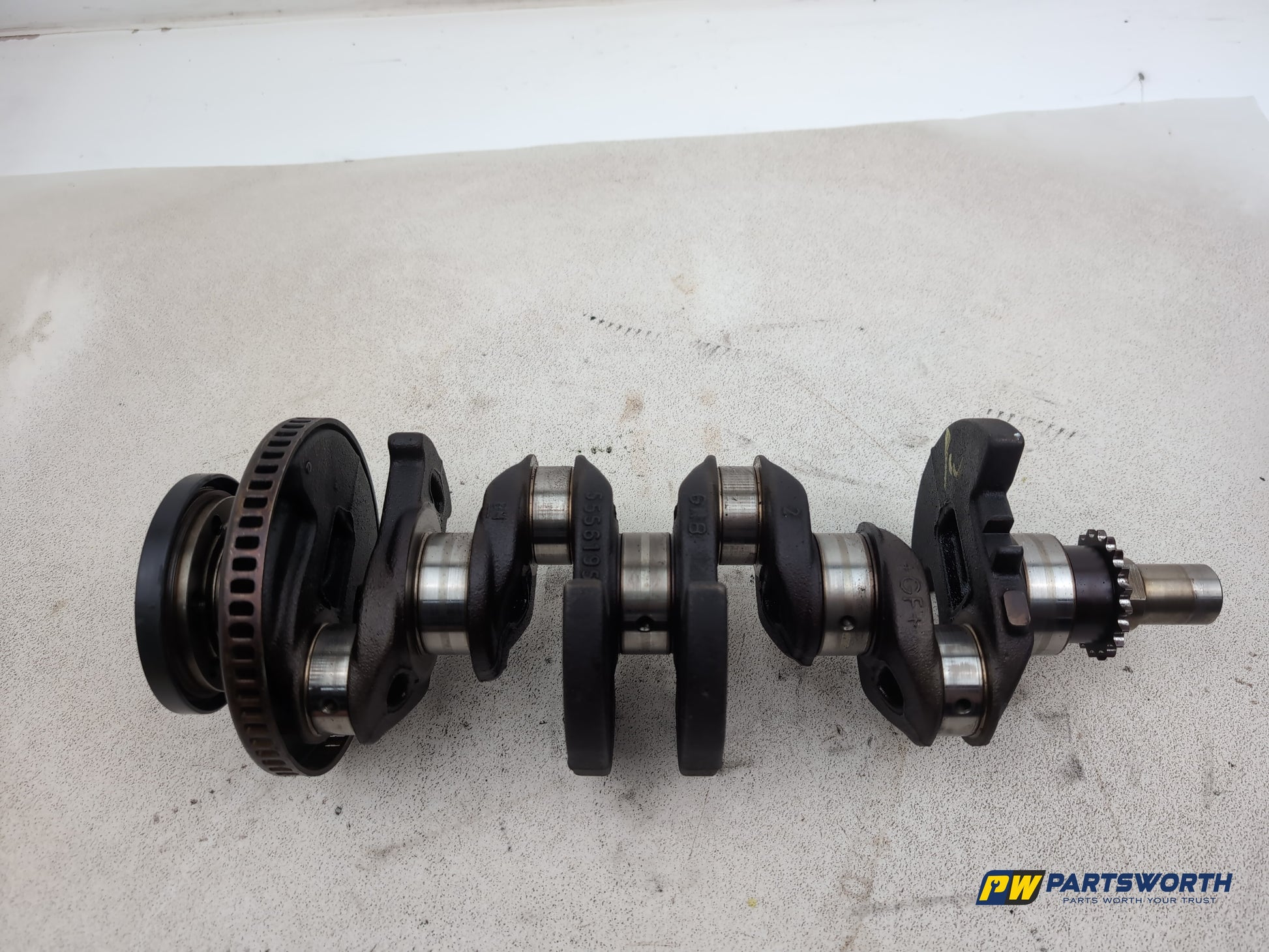 Vauxhall Corsa Se 1.2l Petrol Engine Crankshaft A 12 Xer 55561959 2006-2014