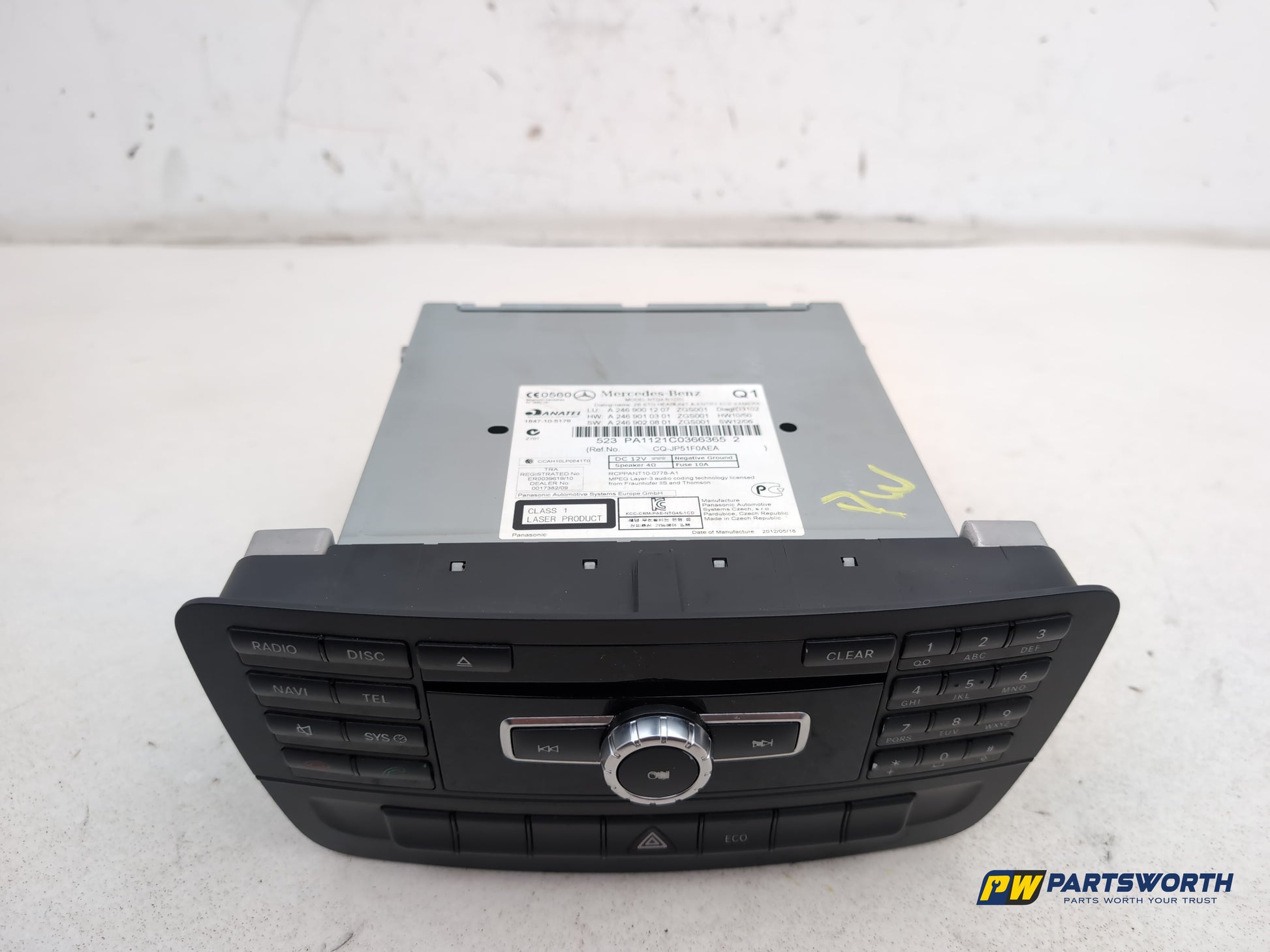 Mercedes-Benz B180 B-Class W246 Radio Cd Player Head Unit A2469001207 2011-2018
