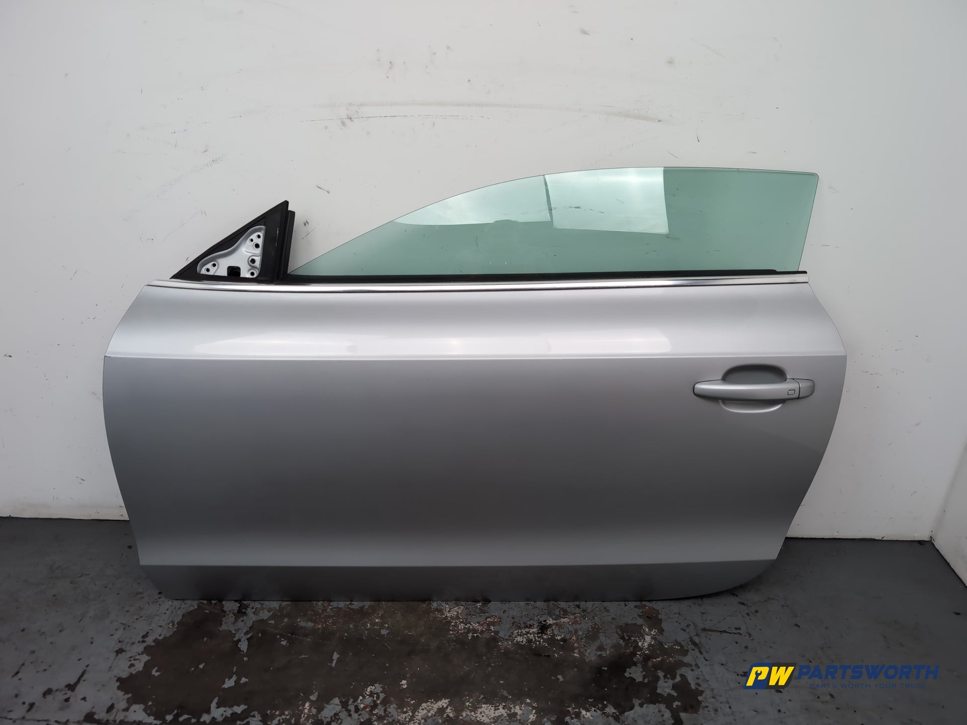 Audi A5 S Line Tdi Coupe Door Front Lh Passenger Side Ice Silver Lx7w 2007-2016 - photo 10