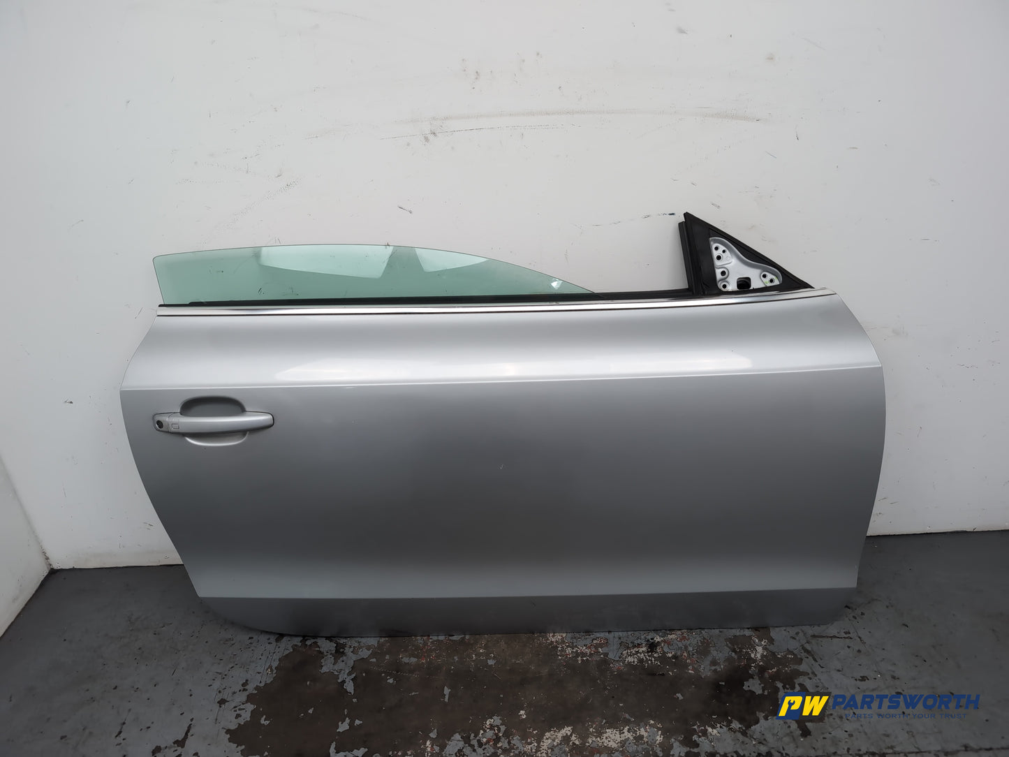 Audi A5 S Line Tdi Coupe Door Front Lh Passenger Side Ice Silver Lx7w 2007-2016