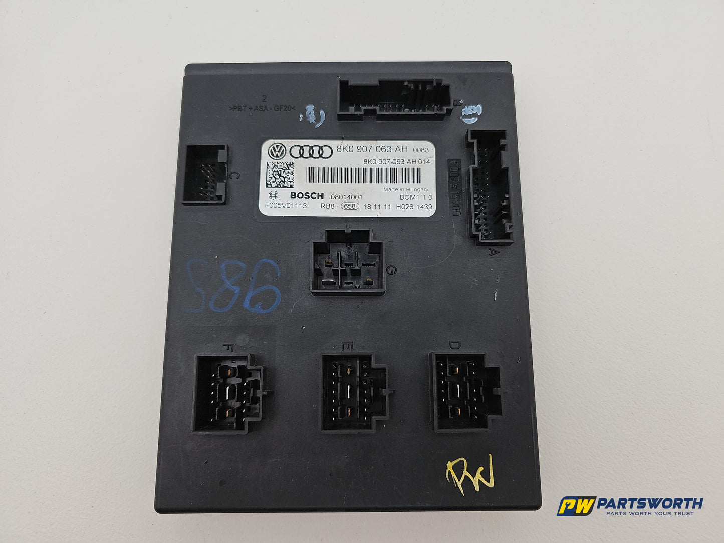 Audi A5 S Line Tdi Quattro Bcm Body Control Unit Onboard Supply Ecu 8k0907063ah