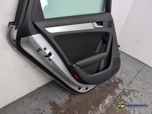 Audi A4 S Line Tdi Saloon Door Rear Lh Passenger Side Ice Silver Lx7w 2007-2015 - photo 2