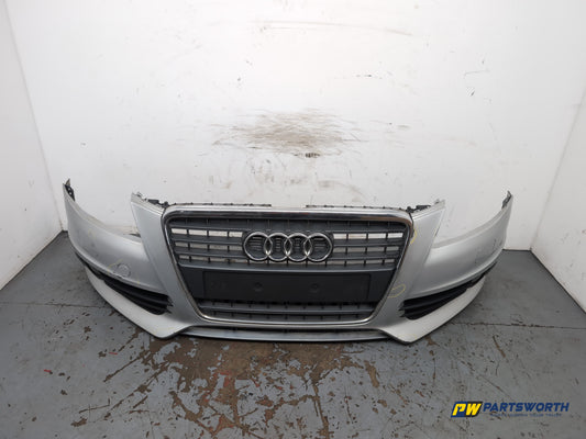 Audi A4 S Line Tdi Auto Saloon Front Bumper Ice Silver Lx7w 2007-2012