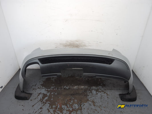 Audi A4 S Line Tdi Auto Saloon Rear Bumper Ice Silver Lx7w 2007-2012 - photo 2