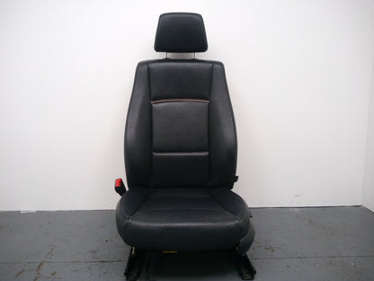 Bmw X1 E84 Front Seat Left N/S Leather Passenger Nevada Black Piping Gray Brown - photo 4
