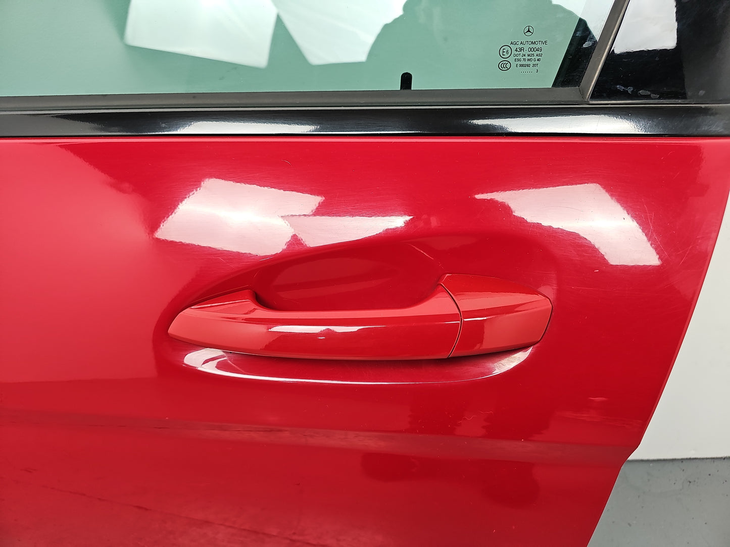 Mercedes-Benz W204 Saloon C Class Door Front Lh Left Red 590 Opal Fire 2012-14