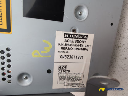 Honda Accord Ex I-Vtec Satellite Navigation Cd Unit With Cd 39540seae110m1 - photo 4
