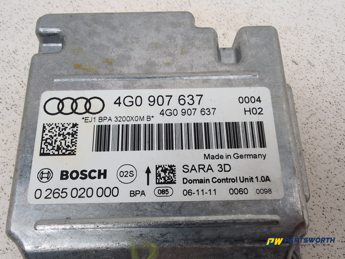Audi A6 Se Tdi Rate Acceleration Speed Sensor Esp Module 4g0907637 2011-2018 - photo 4