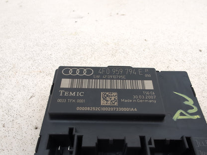 Audi A6 Se Tdi Quattro Rear Right Drivers Side Door Control Module 4e0959794e - photo 4