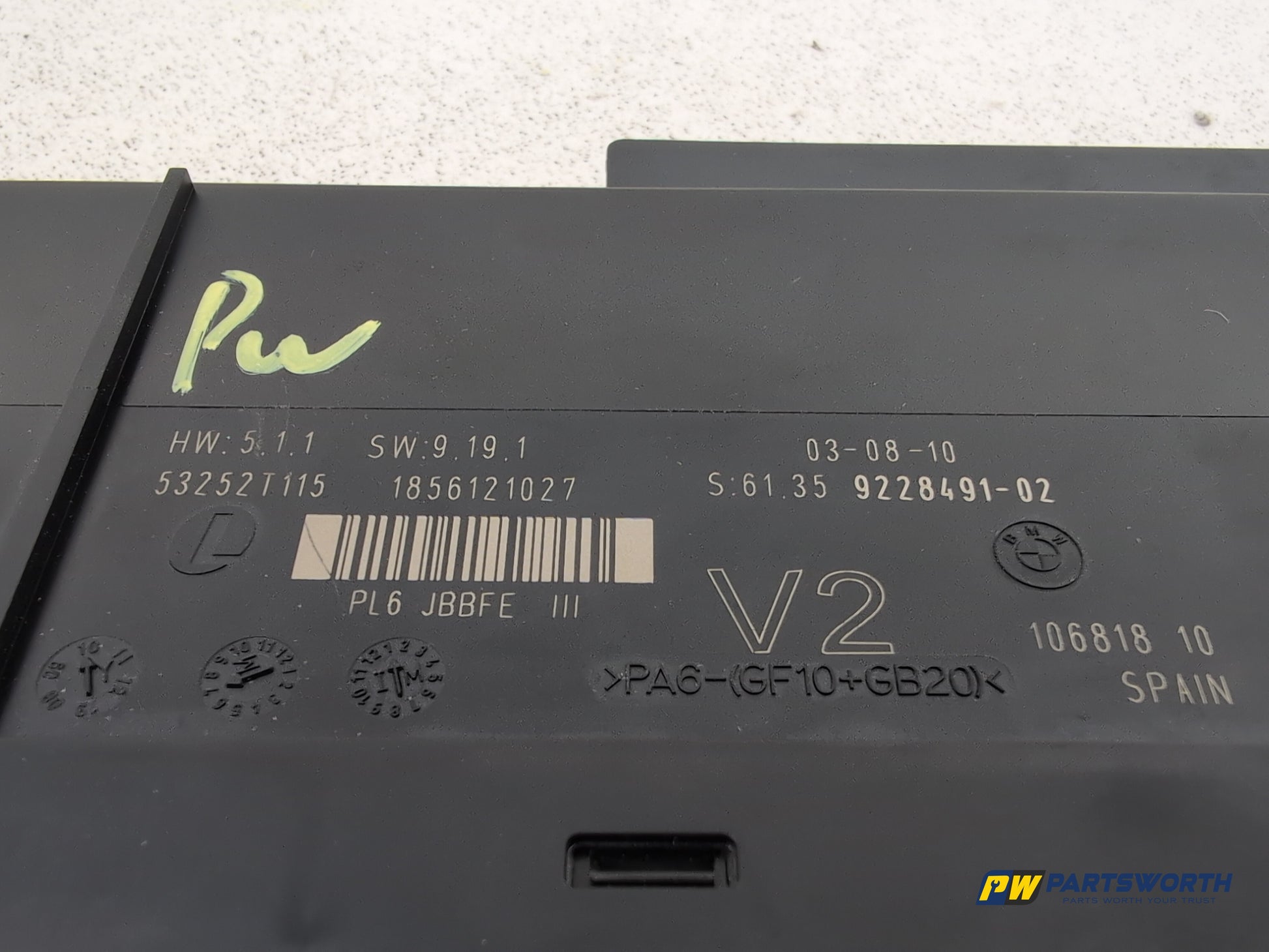 Bmw 520d Se Auto Comfort Convenience Body Module 9228491 2010 - photo 4