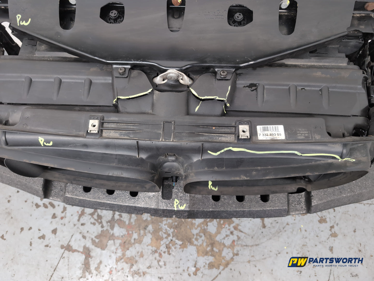 Bmw 520d Se Radiator Pack Slam Panel Crash Bar Kit 7332893 2013-2017 - photo 4