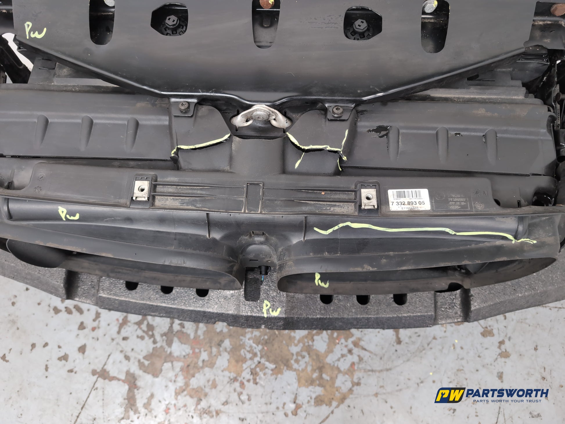 Bmw 520d Se Radiator Pack Slam Panel Crash Bar Kit 7332893 2013-2017 - photo 4