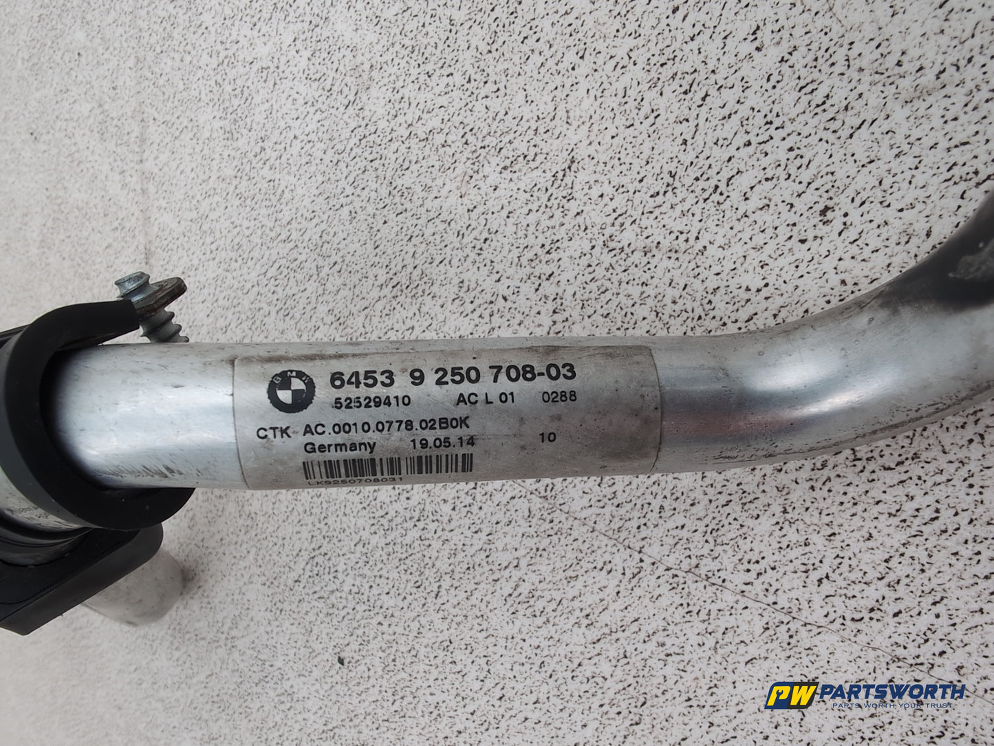 Bmw 5 Series 520d Se Air Conditioning Pipe 9250708 2013-2017 - photo 4