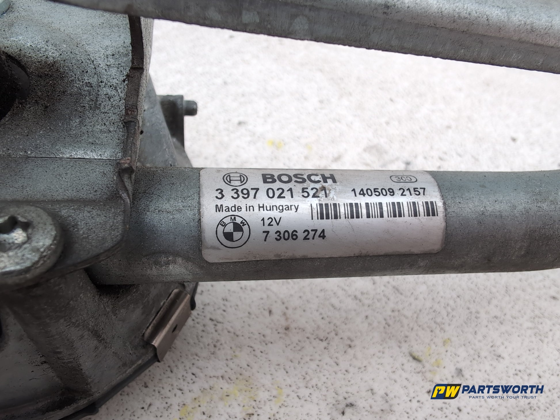 Bmw 5 Series 520d Se Front Wiper Motor & Mechanism / Linkage 7306274 2013-2015 - photo 4