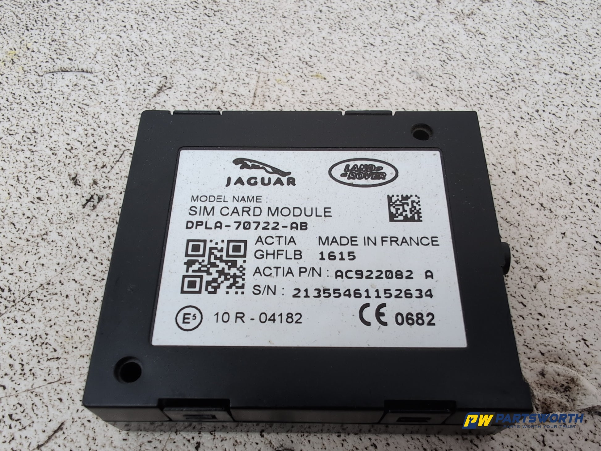 Jaguar Xf Portfolio Sim Card Module Ecu Dpla70722ab 2015-2017 - photo 4