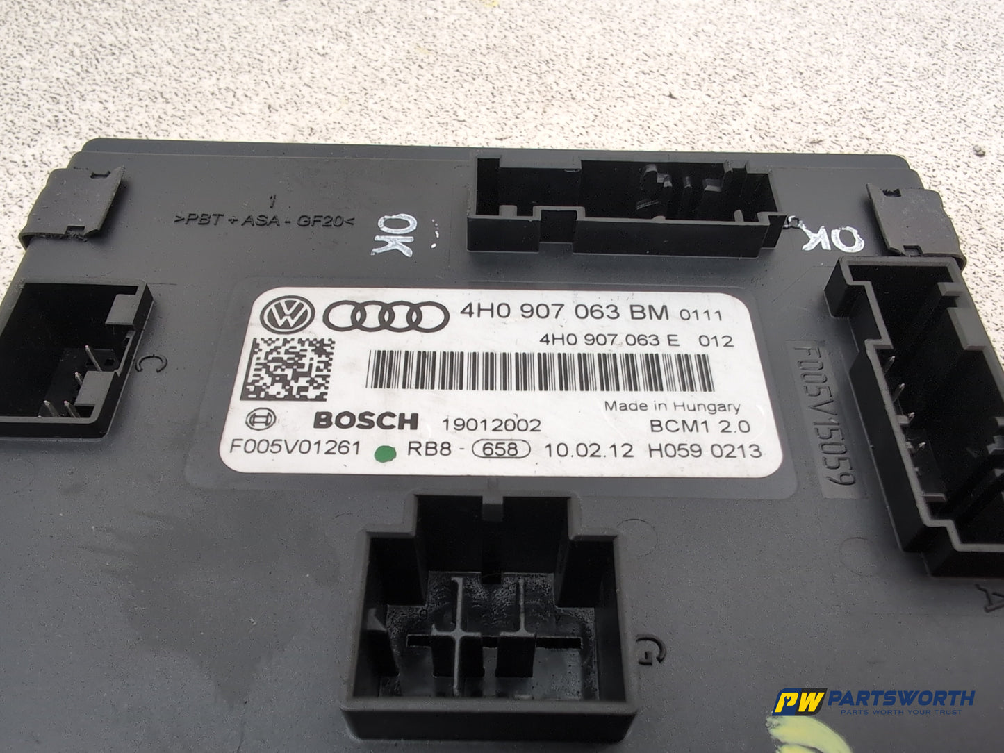Audi A6 Se Tdi Quattro Auto Bcm Body Control Module 4h0907063 2011-2012 - photo 4