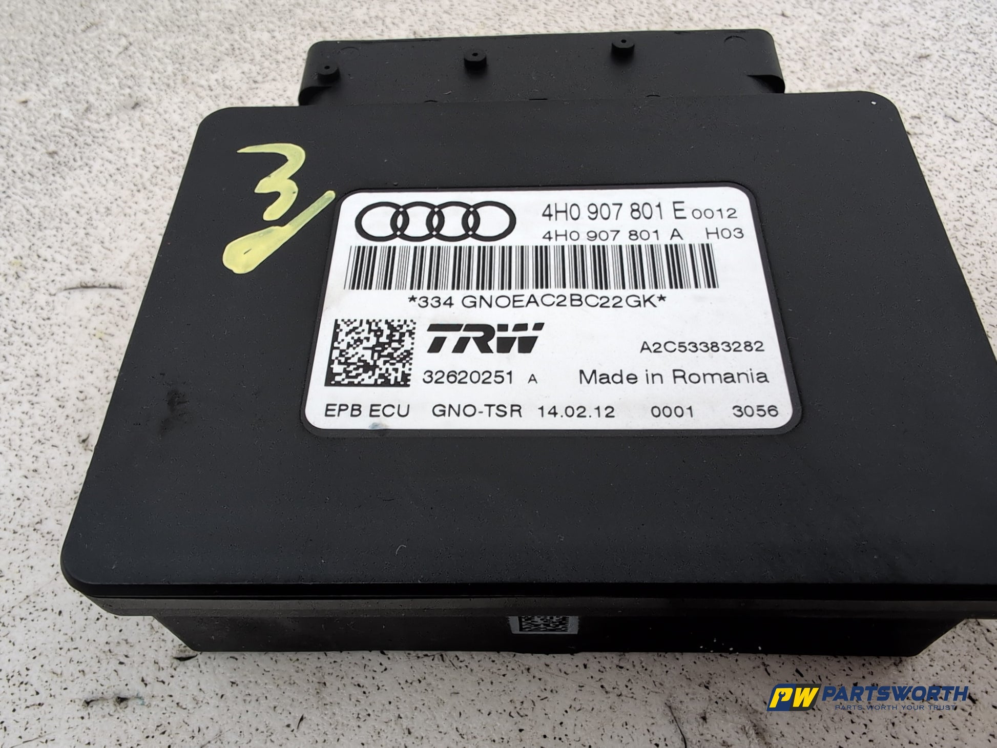 Audi A6 Se Tdi Quattro Auto Hand Brake Control Module Ecu 4h0907801e 2011-2012 - photo 4