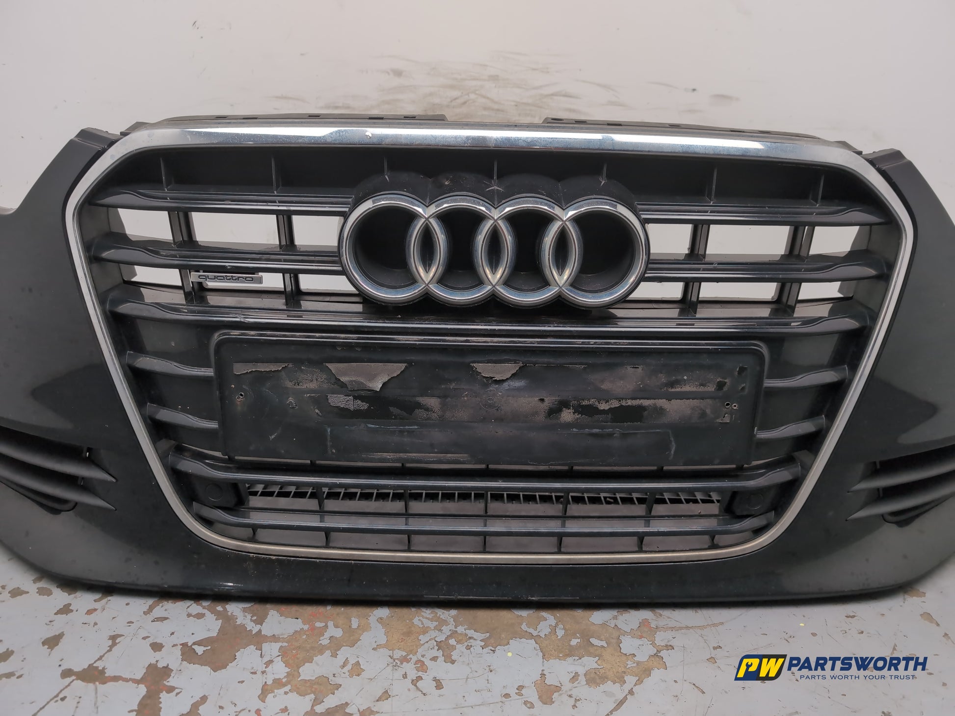 Audi A6 Se Tdi Quattro Auto Complete Front Bumper Briliant Black Ly9b 2011-2012 - photo 4