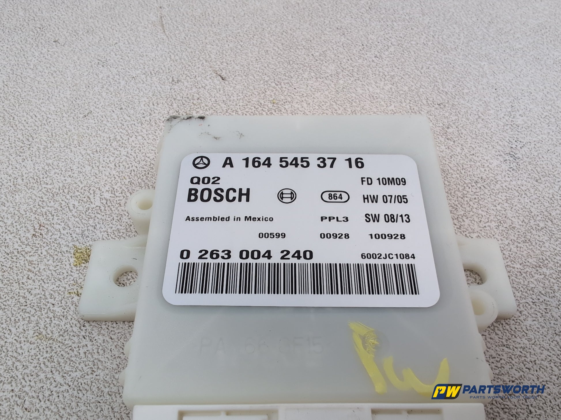 Mercedes-Benz Ml350 Spt Cdi Blueef-Cy A Parking Distance Control Unit Sensor Ecu - photo 4