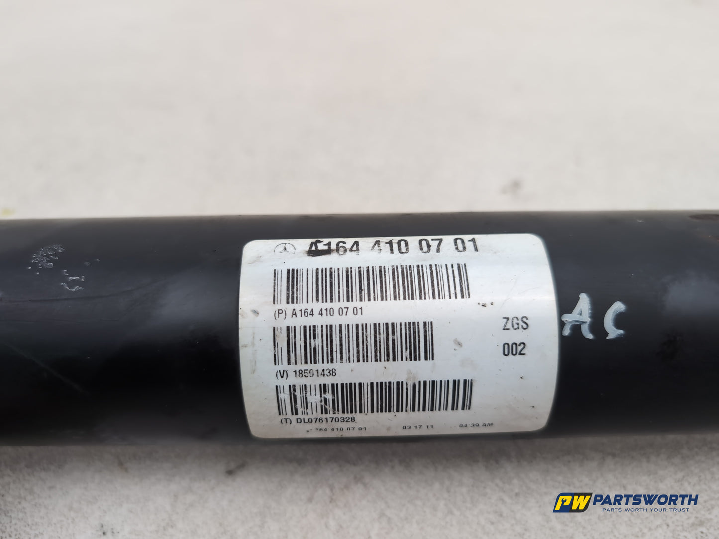 Mercedes-Benz Ml300 Sport Cdi Blue-Cy A Front Propshaft A1644100701 2009-2011 - photo 4