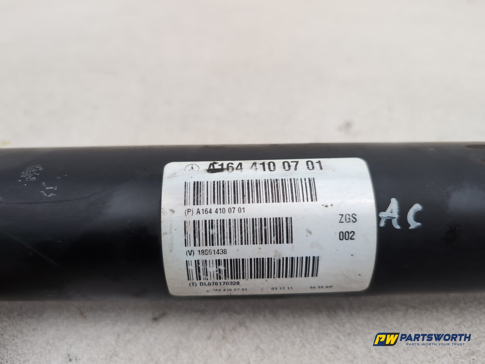 Mercedes-Benz Ml300 Sport Cdi Blue-Cy A Front Propshaft A1644100701 2009-2011 - photo 4