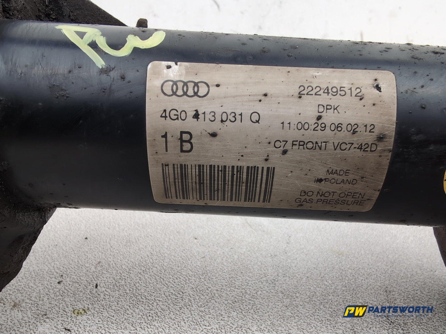 Audi A6 Se Tdi Quattro Auto Shock Absorber Front Rh Driver Side 4g0413031q - photo 10