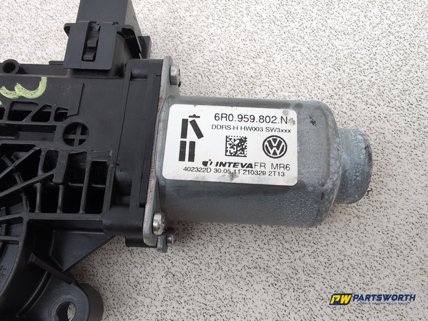 Seat Ibiza Sportrider Driver Side Right Front Window Motor 6r0959802n 2010-2011 - photo 4