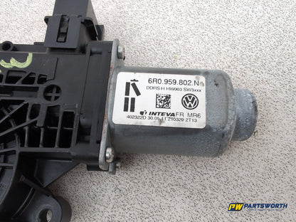 Seat Ibiza Sportrider Driver Side Right Front Window Motor 6r0959802n 2010-2011 - photo 4