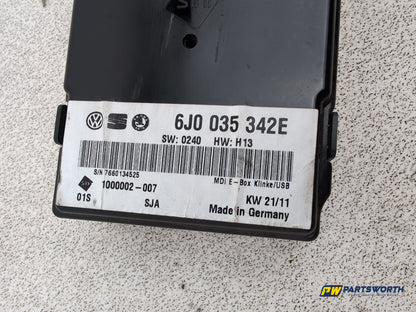 Seat Ibiza Sportrider Multimedia Interface Module 6j0035342e 2010-2011 - photo 4