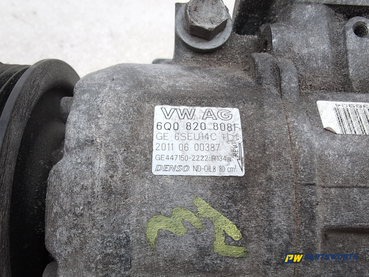 Seat Vw Skoda Audi 1.4l Petrol Air Conditioning Compressor 6q0820808f 2008-2012 - photo 4
