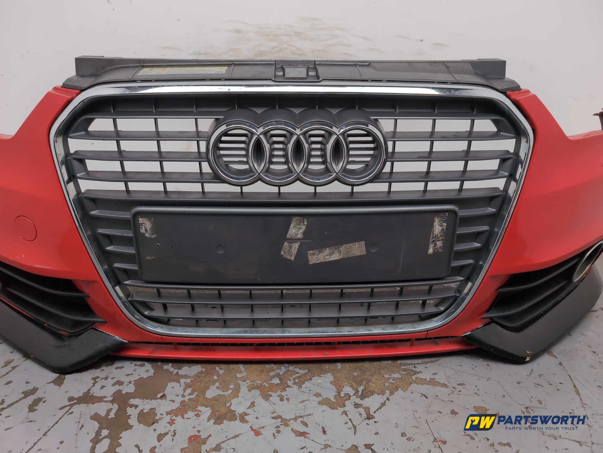 Audi A1 Contrast Edition Tdi Hatchback Front Bumper Red Lz3m 2010-2012 - photo 4