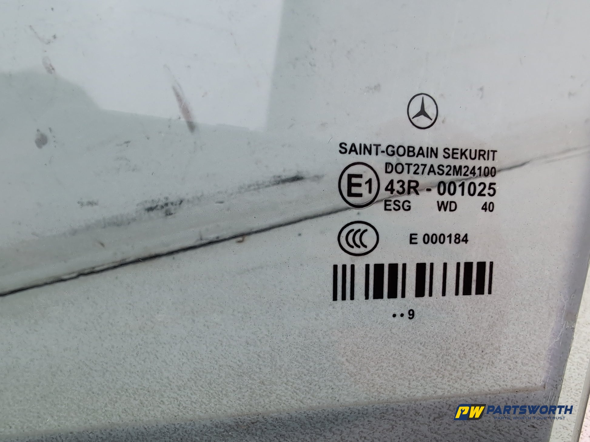 Mercedes-Benz E220 E-Class W212 Saloon Door Glass Rear Lh Passenger Side Tinted - photo 4