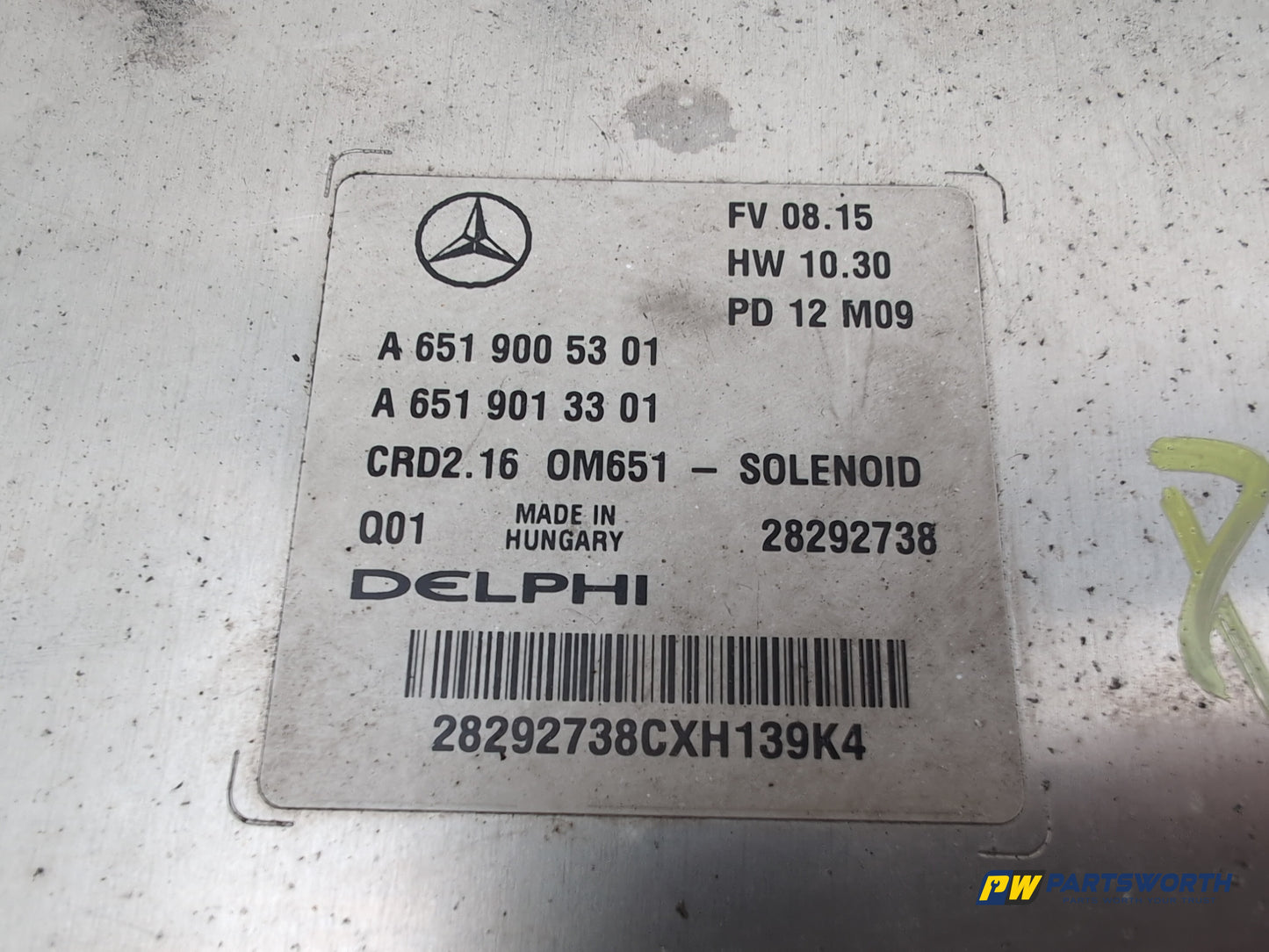 Mercedes-Benz E220 E-Class W212 Automatic 2.1l Diesel Engine Ecu Kit A6519005301 - photo 4