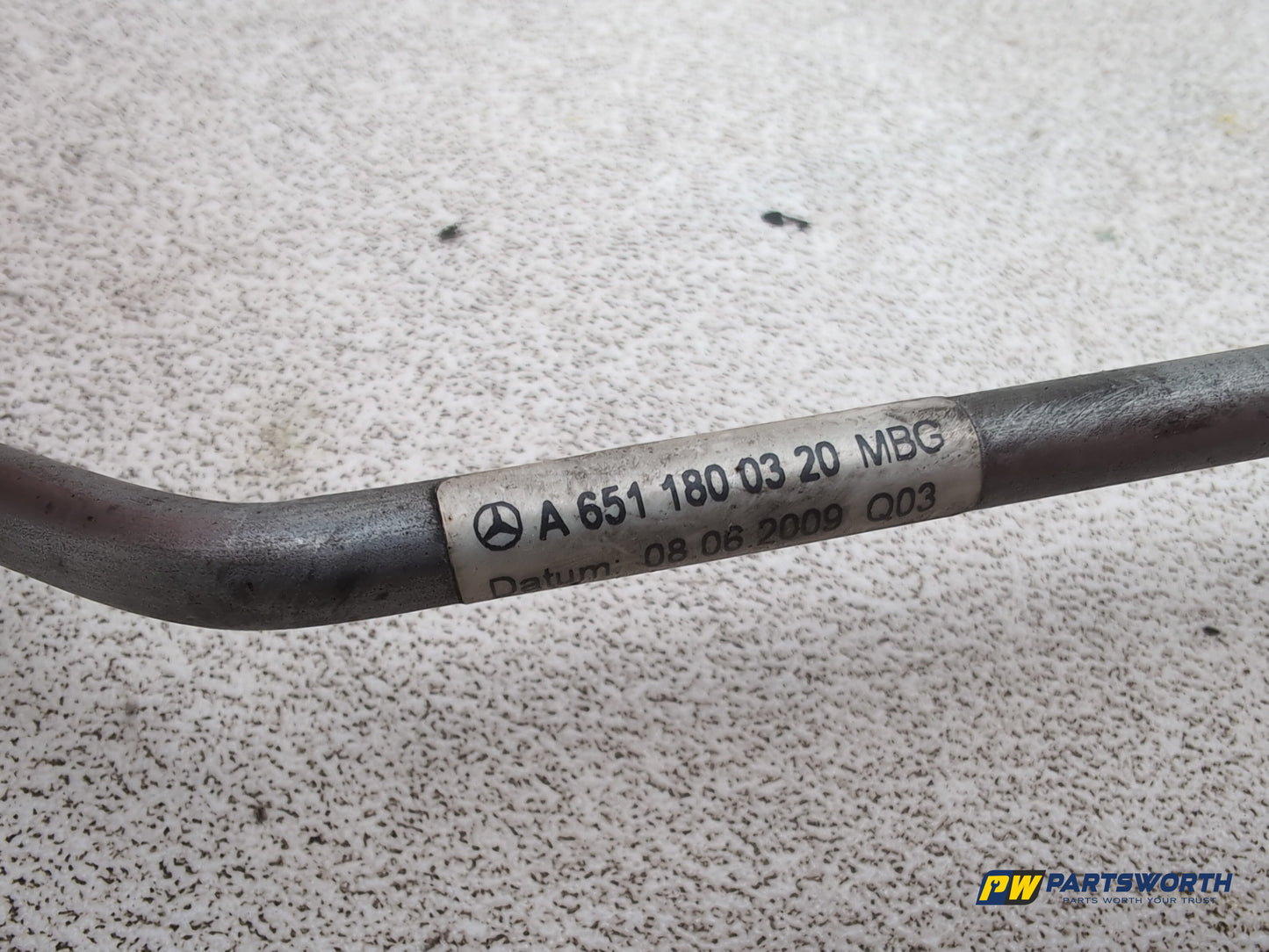 Mercedes-Benz E220 E-Class W212 Turbocharger Oil Pipe Line A6511800320 2009-2016 - photo 4