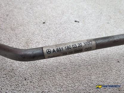 Mercedes-Benz E220 E-Class W212 Turbocharger Oil Pipe Line A6511800320 2009-2016 - photo 4