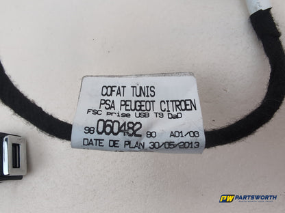 Peugeot 308 Allure Blue Hdi Power Socket Connection Loom Wiring 9806048280 - photo 10