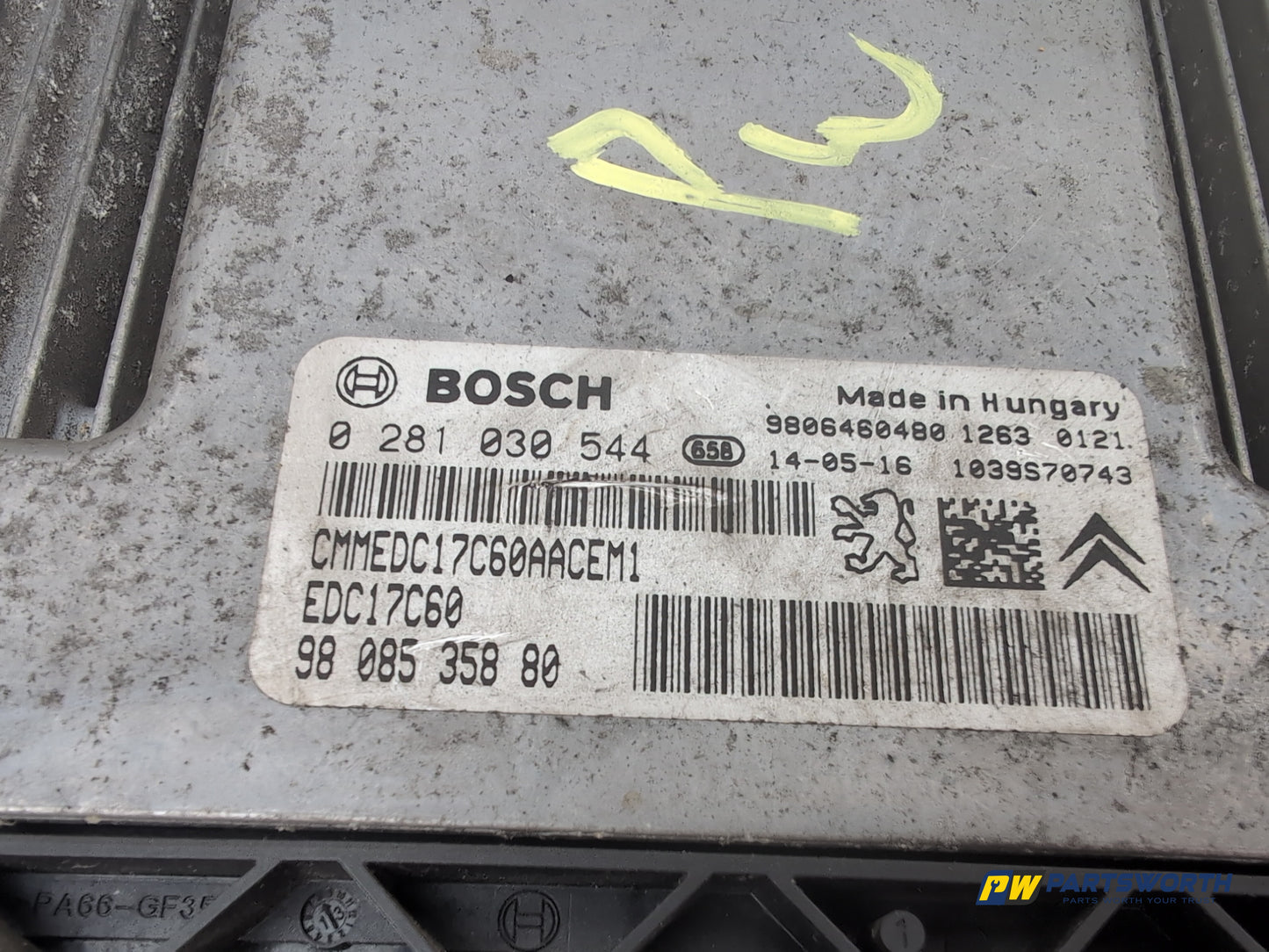 Peugeot 308 Allure Blue 1.6l Diesel Manual Engine Ecu Kit 9806460480 2013-2021 - photo 4