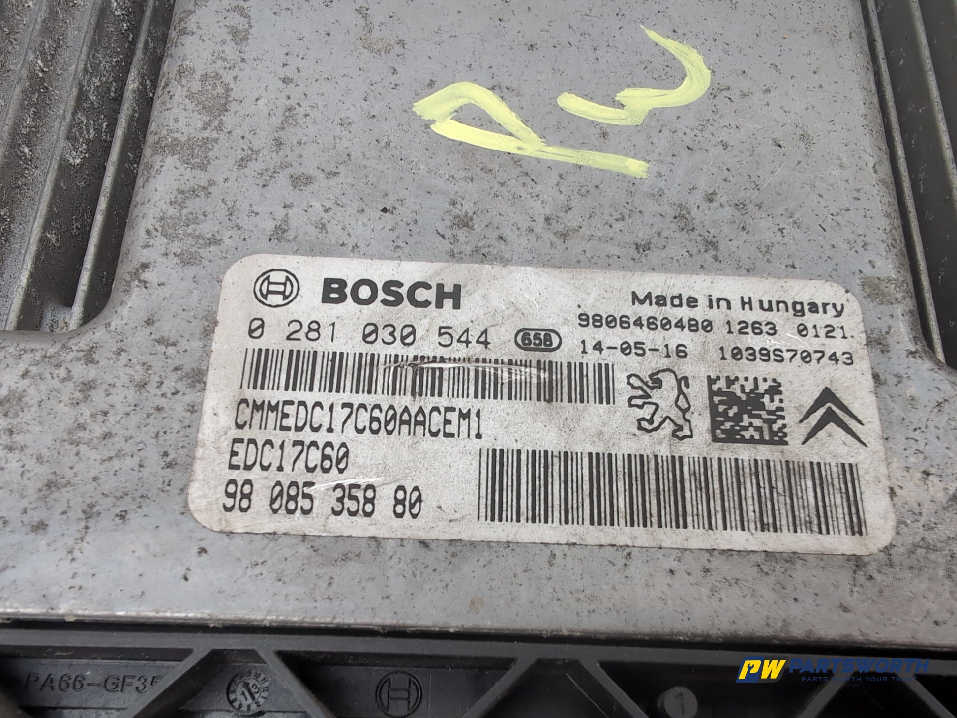 Peugeot 308 Allure Blue 1.6l Diesel Manual Engine Ecu Kit 9806460480 2013-2021 - photo 4