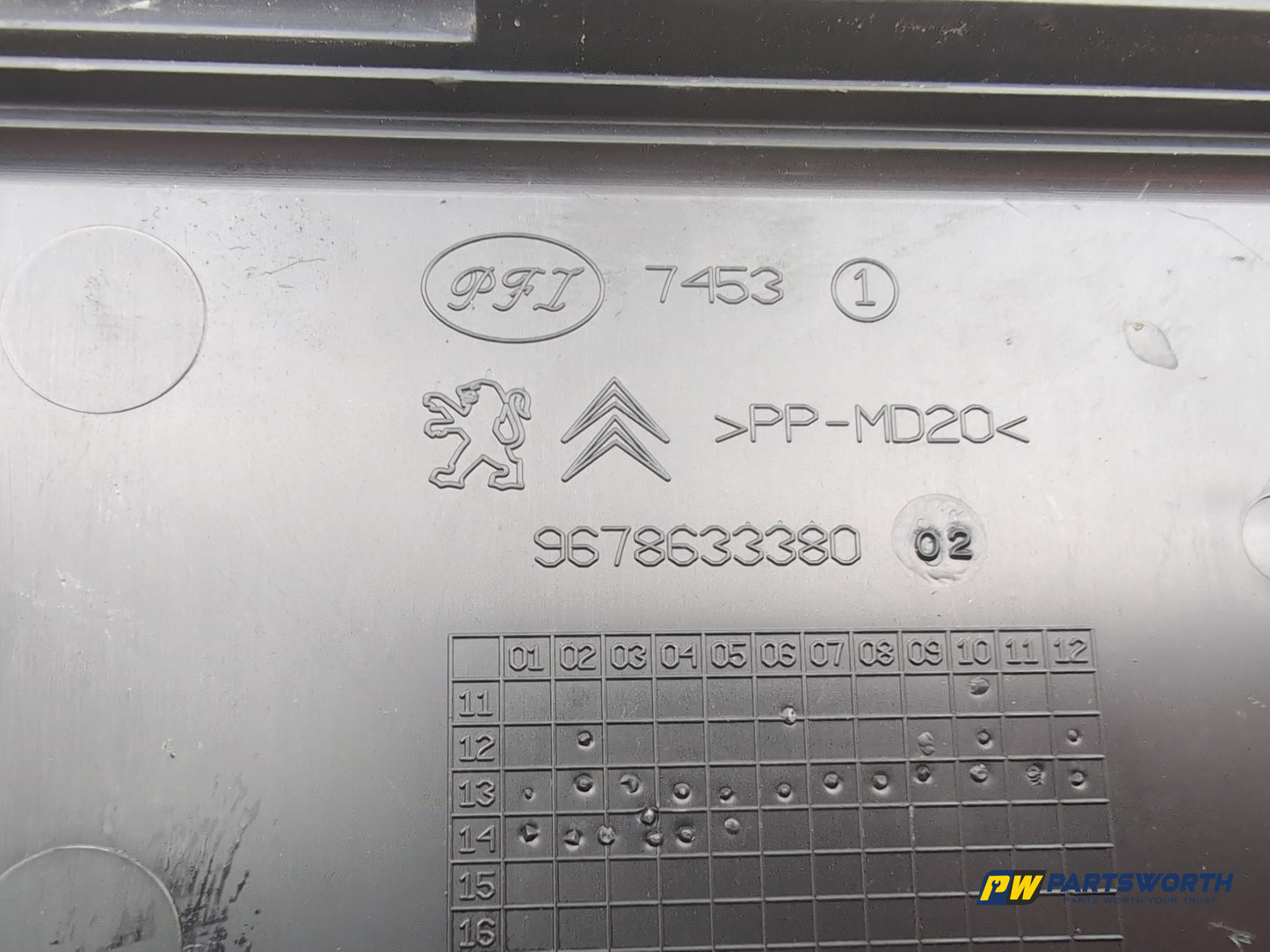 Peugeot 308 Allure Blue Hdi Fuse Box Cover 9678633380 2013-2021 - photo 4
