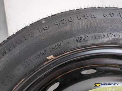 Mercedes-Benz B200 B-Class W245 Space Saver Wheel And Tool Kit 125/90 R16 - photo 4