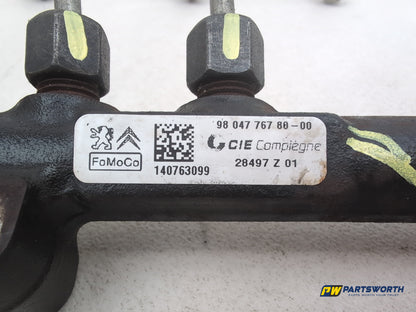 Peugeot 308 Allure Blue Hdi 2.0l Diesel Fuel Rail 9804776780 2013-2021 - photo 4