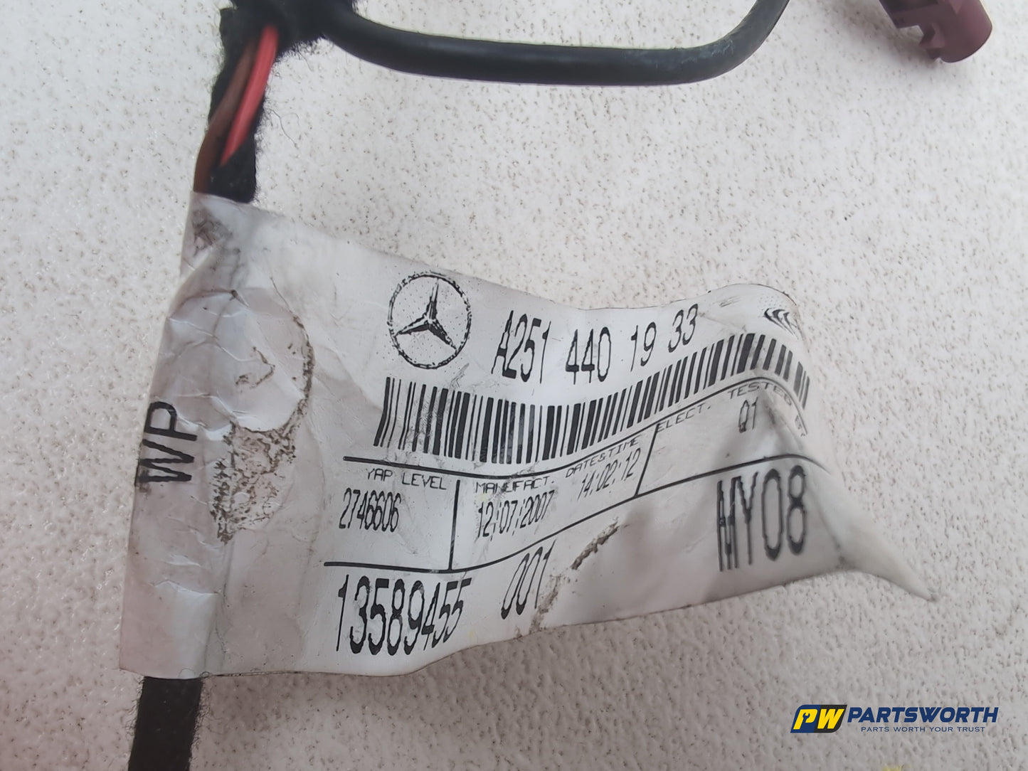Mercedes R320 R-Class W251 Centre Console Armrest Wiring Loom A2514401933 - photo 4