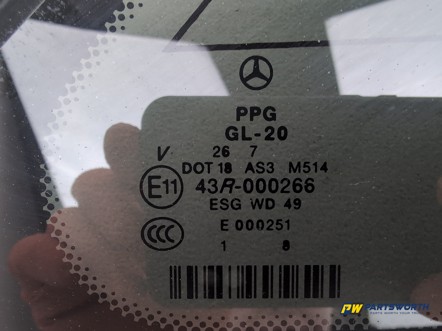 Door Glass Quarter Light Rear RH 4