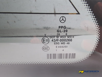 Door Glass Quarter Light Rear LH 4
