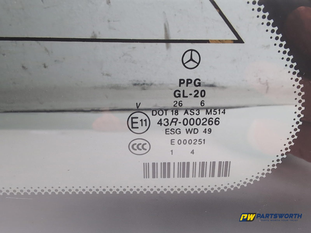 Door Glass Quarter Light Rear LH 4