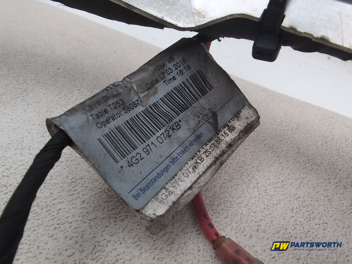 Audi A6 S Line Black Ed Tdi 2.0l Diesel Manual Engine Wiring Harness 4g2971072kb - photo 3